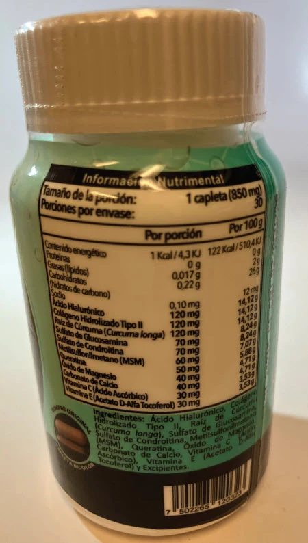 Back label of an Umary bottle pictured in the FDA warning updated April 7, 2026.