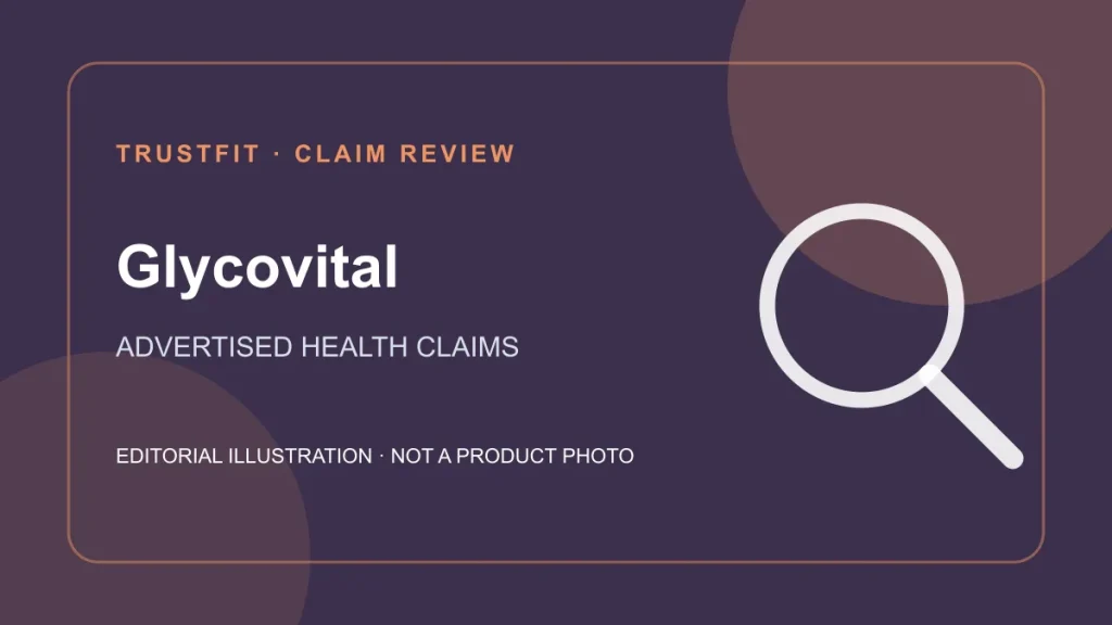 Illustration éditoriale originale examinant les allégations de santé de Glycovital pour République du Congo ; ce n’est pas une photo du produit.